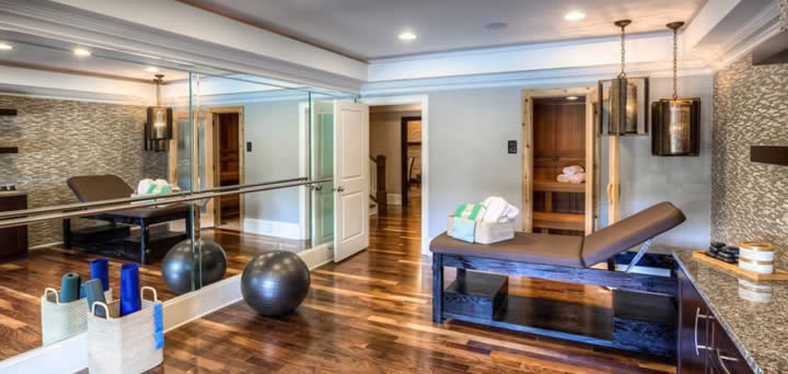 Beautiful Atlanta Basement Remodel Home Gym