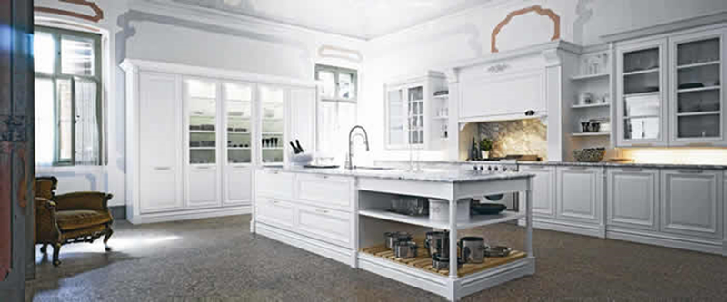 white kitchen cabinets